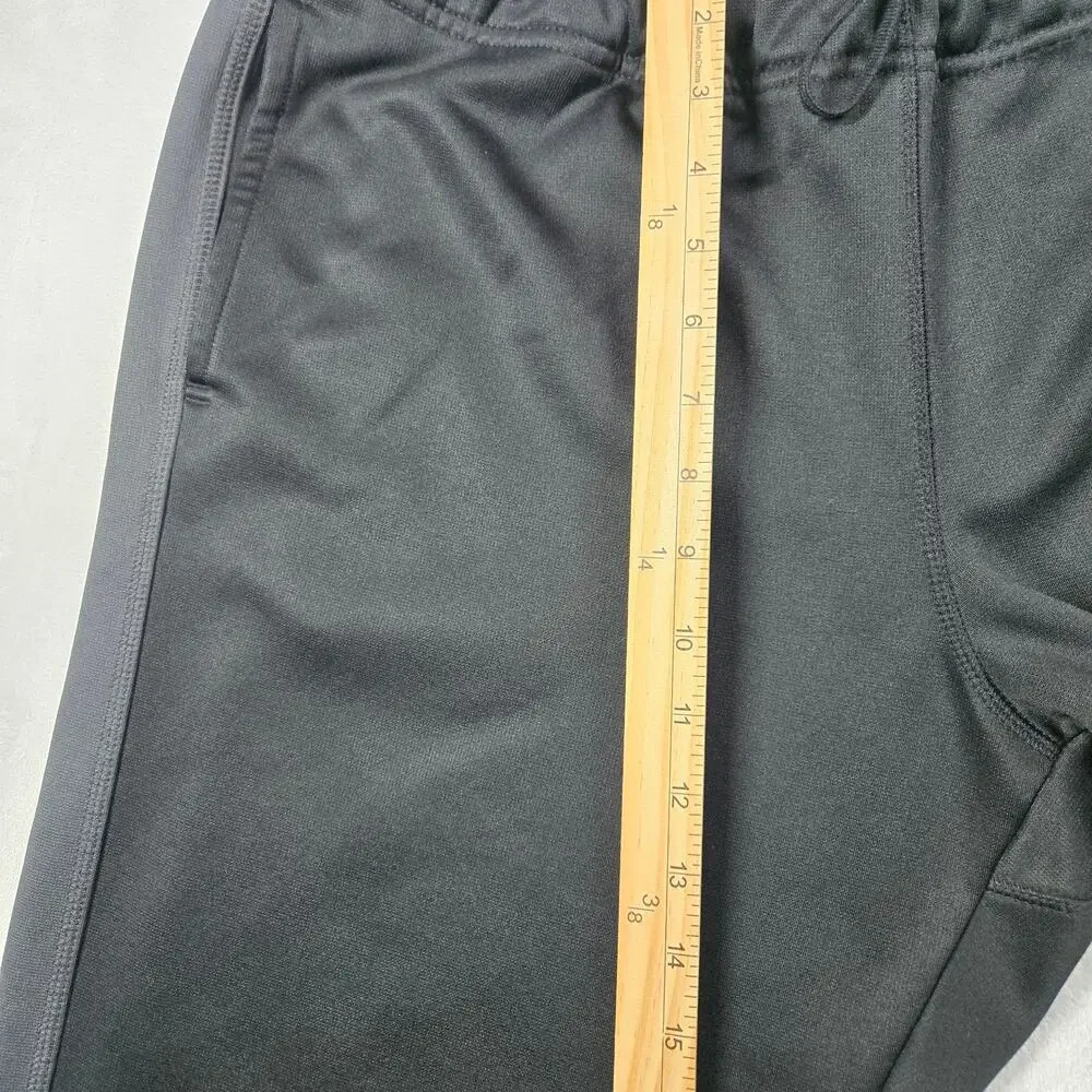 Nike Pants Size XL (32x30) Black Therma Fit Swoosh‎ Track Sweatpants Ankle Zip